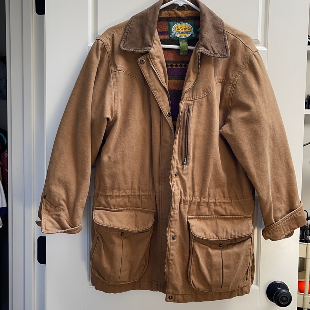 VINTAGE CABELA’S WOMENS BURLAP JACKET